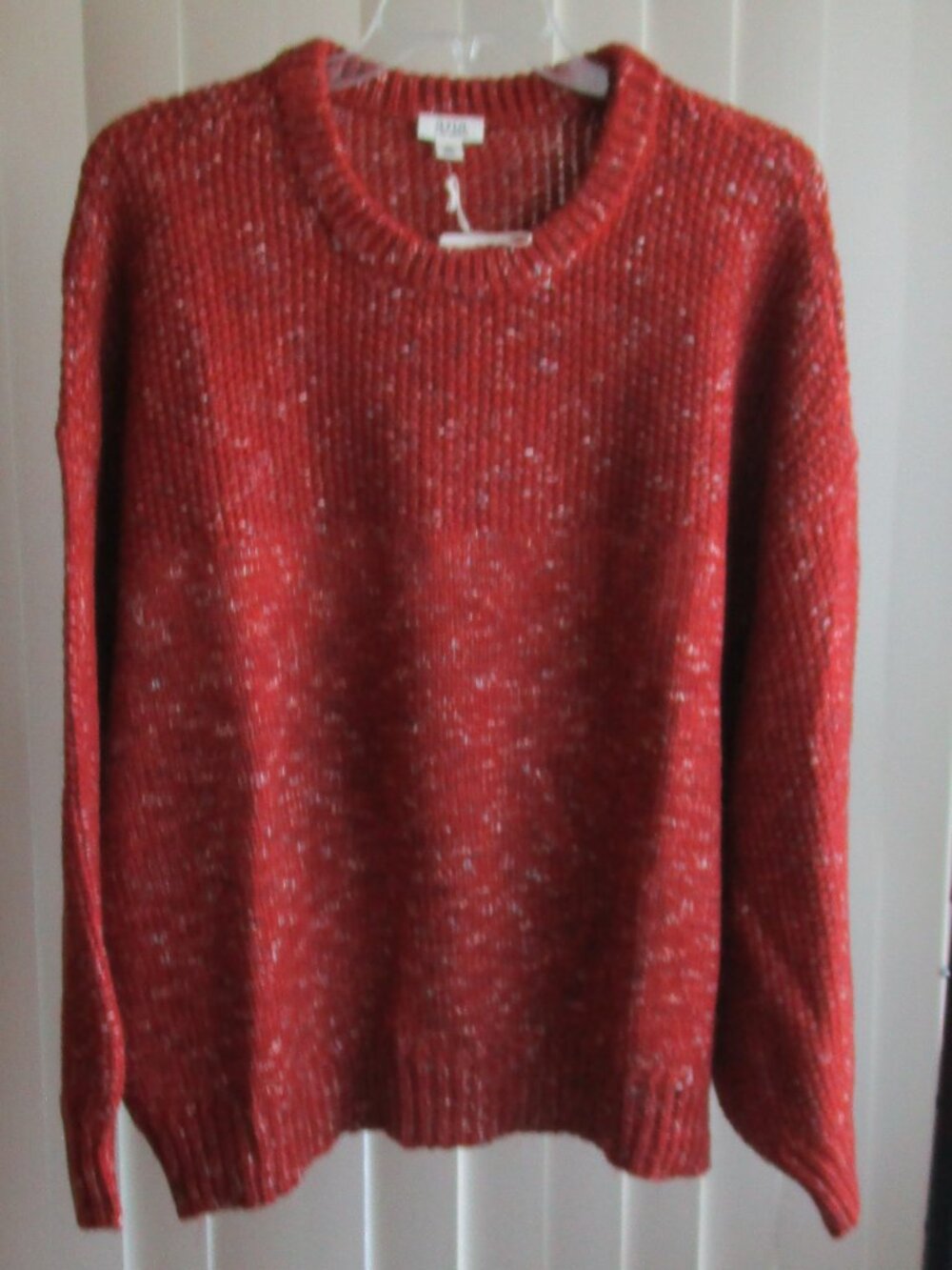 A.N.A. Wide Sleeve Sweater woman 2X - orange/red